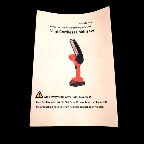 Tietoc Mini Cordless Chainsaw Case Accessories 6" Blade 2-Batteries Portable - Picture 8 of 9